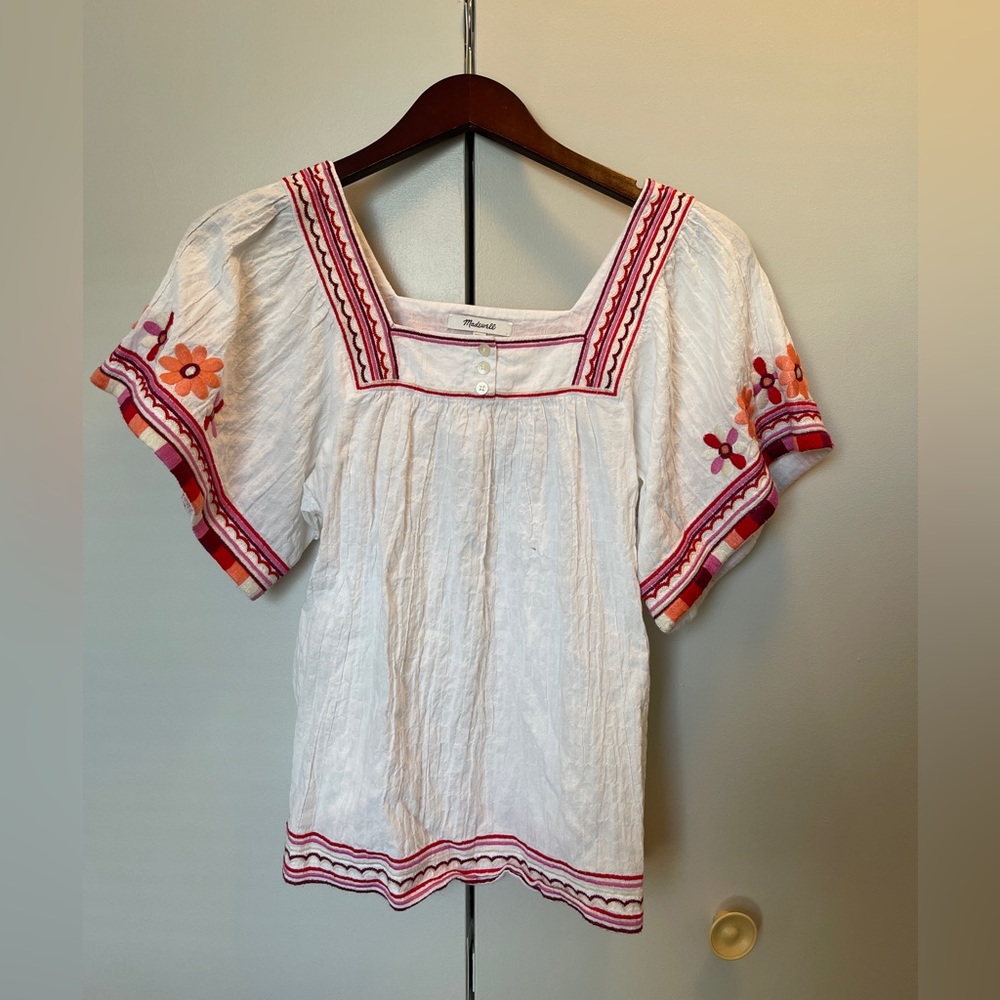 Madewell gauze top